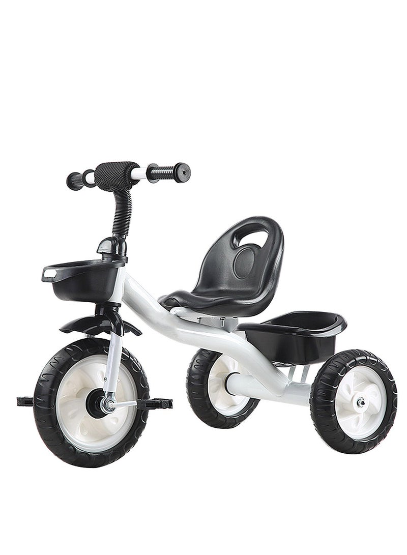 MaBaby Tricycles for Kids, with Storage Basket, Adjustable Seat and Pedal, Children Trike for 1-6 Years Boys and Girls, Balance Bike for Indoor Outdoor Fun - Image 1